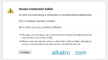 'Firefox Error : Secure Connection Failed '