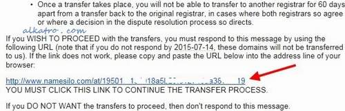 email konfirmasi transfer #domain